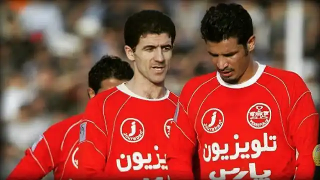 علی دایی و کریم باقری در پرسپولیس