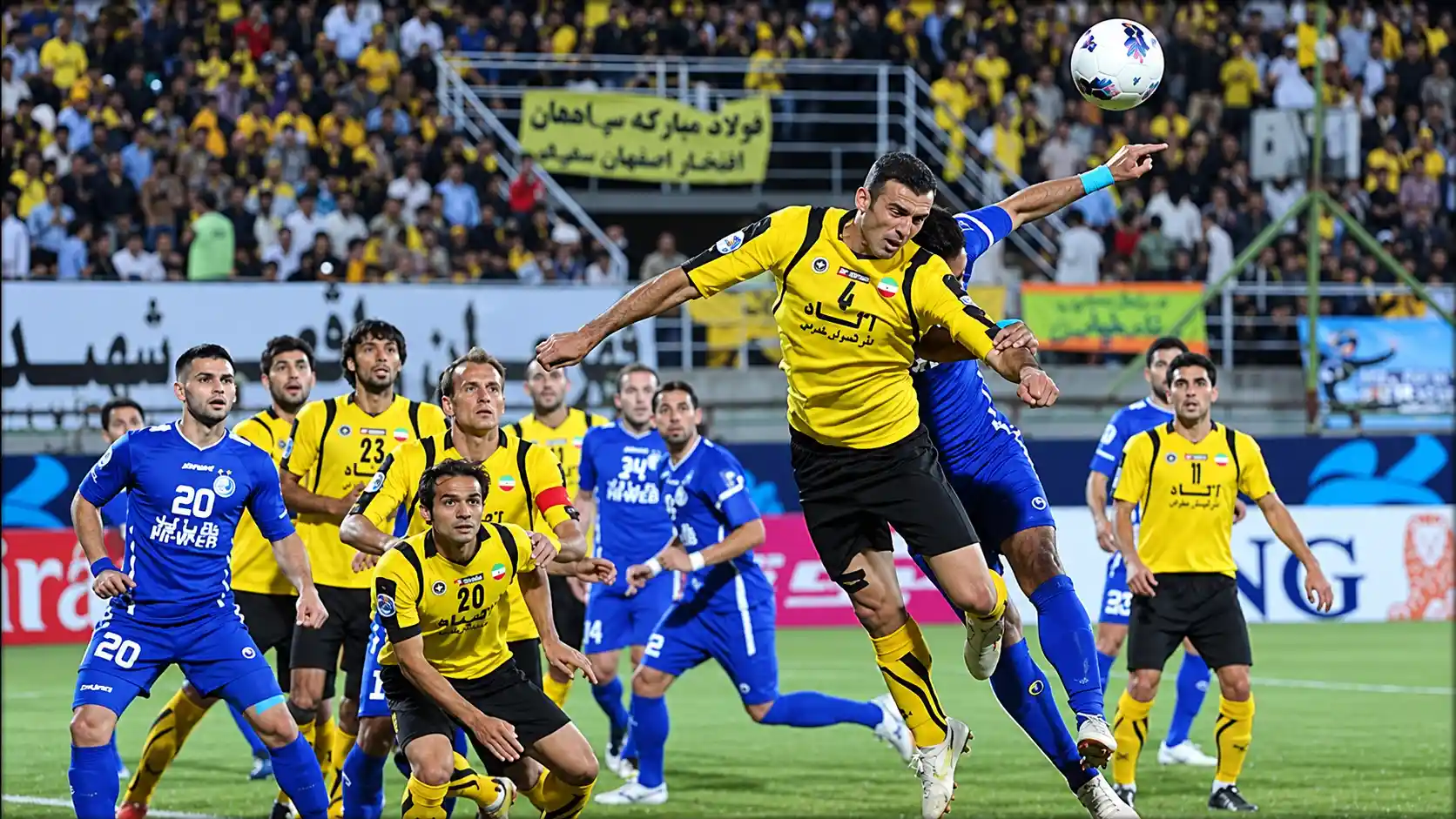 جدال استقلال سپاهان در لیگ قهرمانان آسیا و برد 2-0 سپاهان